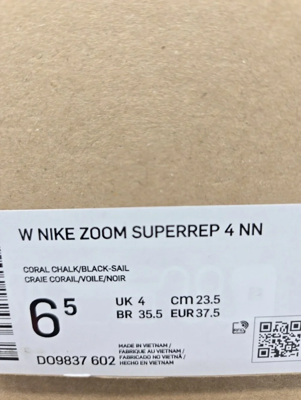 Nike Air Zoom SuperRep 4 Next Nature Women’s Workout Shoes Size 6.5